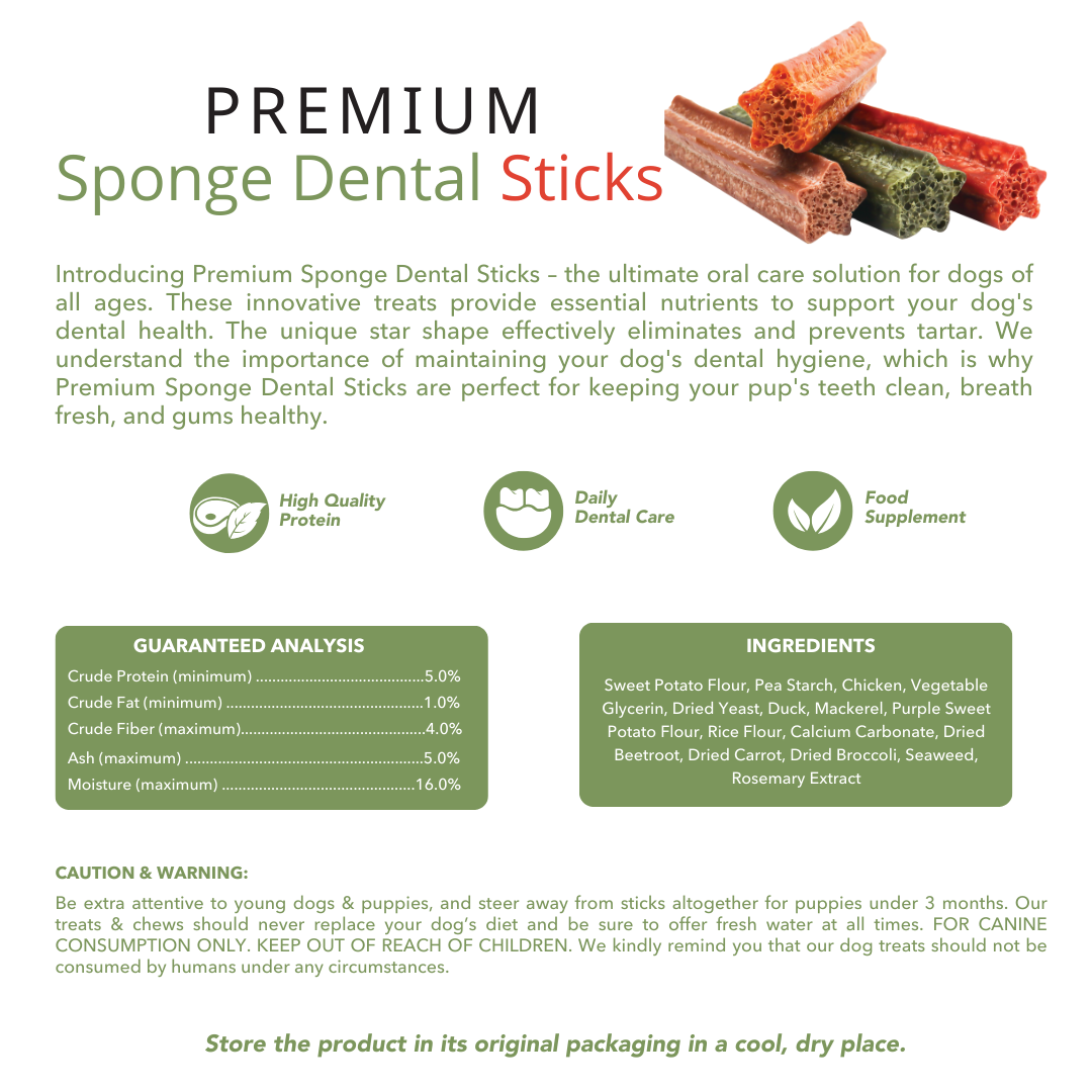 Rethink Pet Premium Sponge Dental Sticks