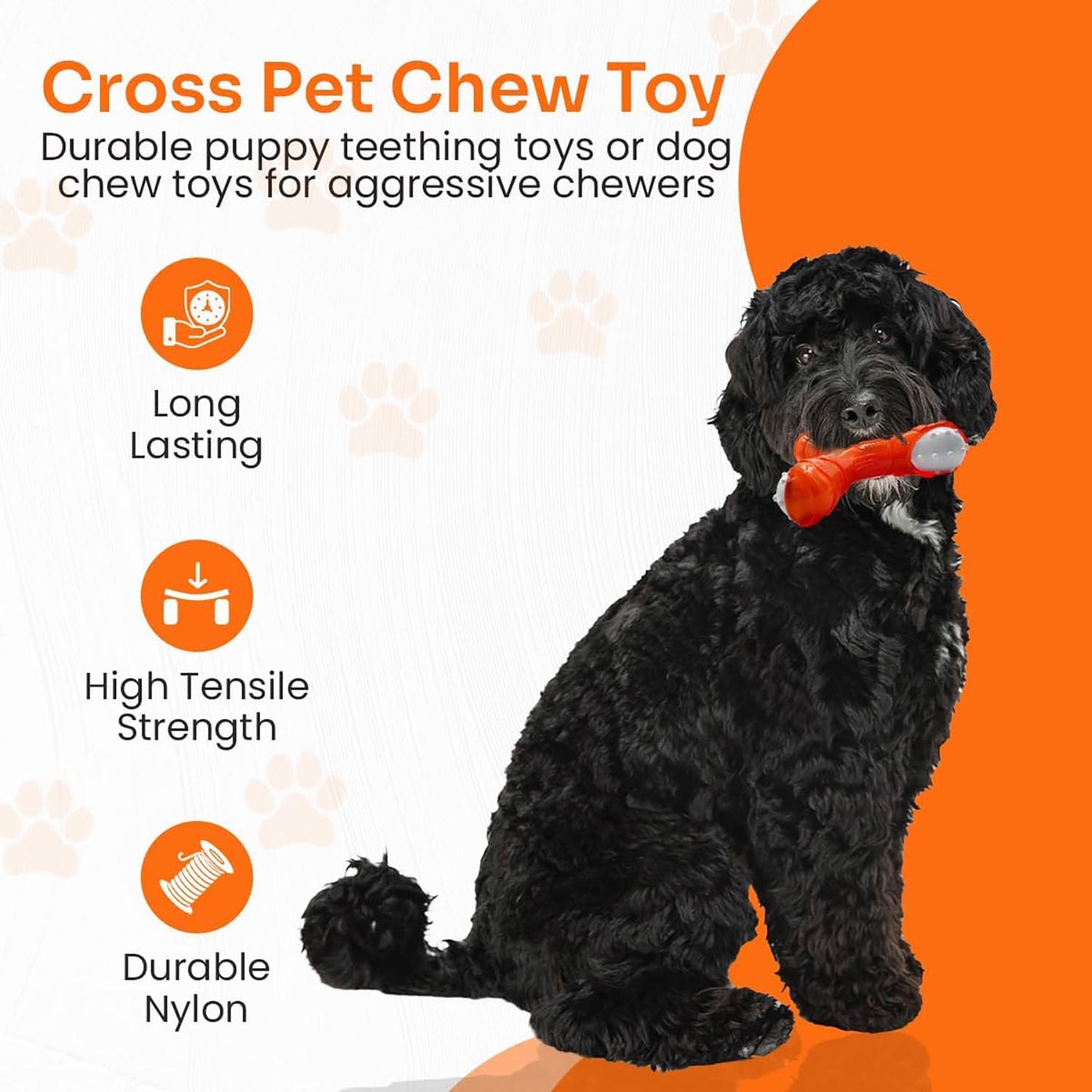 Rethink Pet Tri-Chew Dog Toy Bacon Flavoured