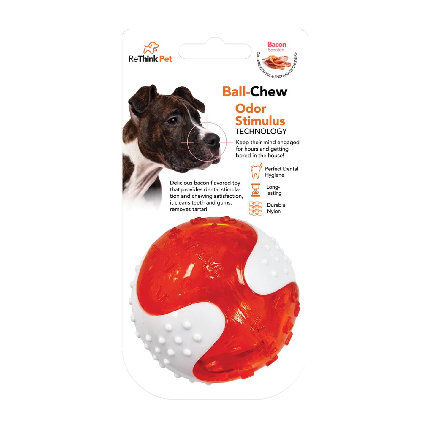 ReThink Dog Bacon Flavoured Ball-Chew Toy