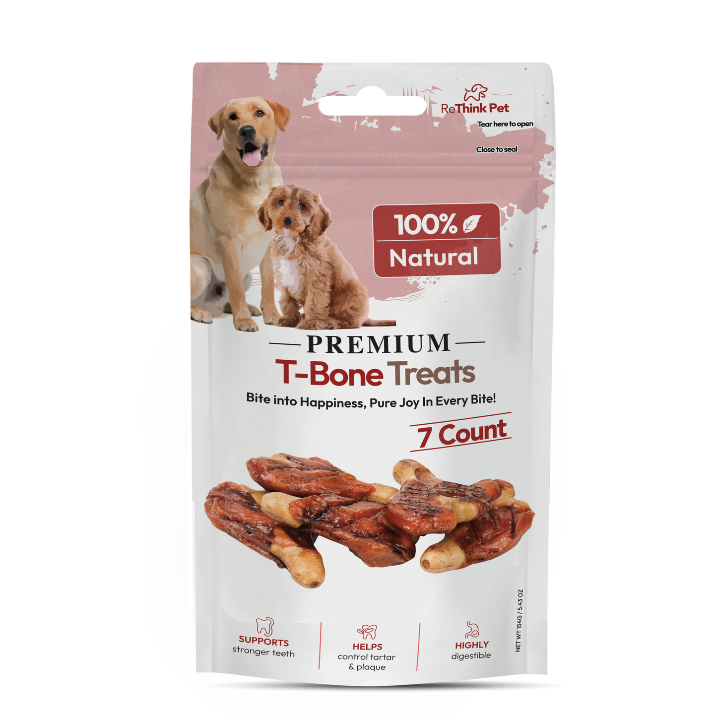 Rethink Pet Premium T-Bone Treats