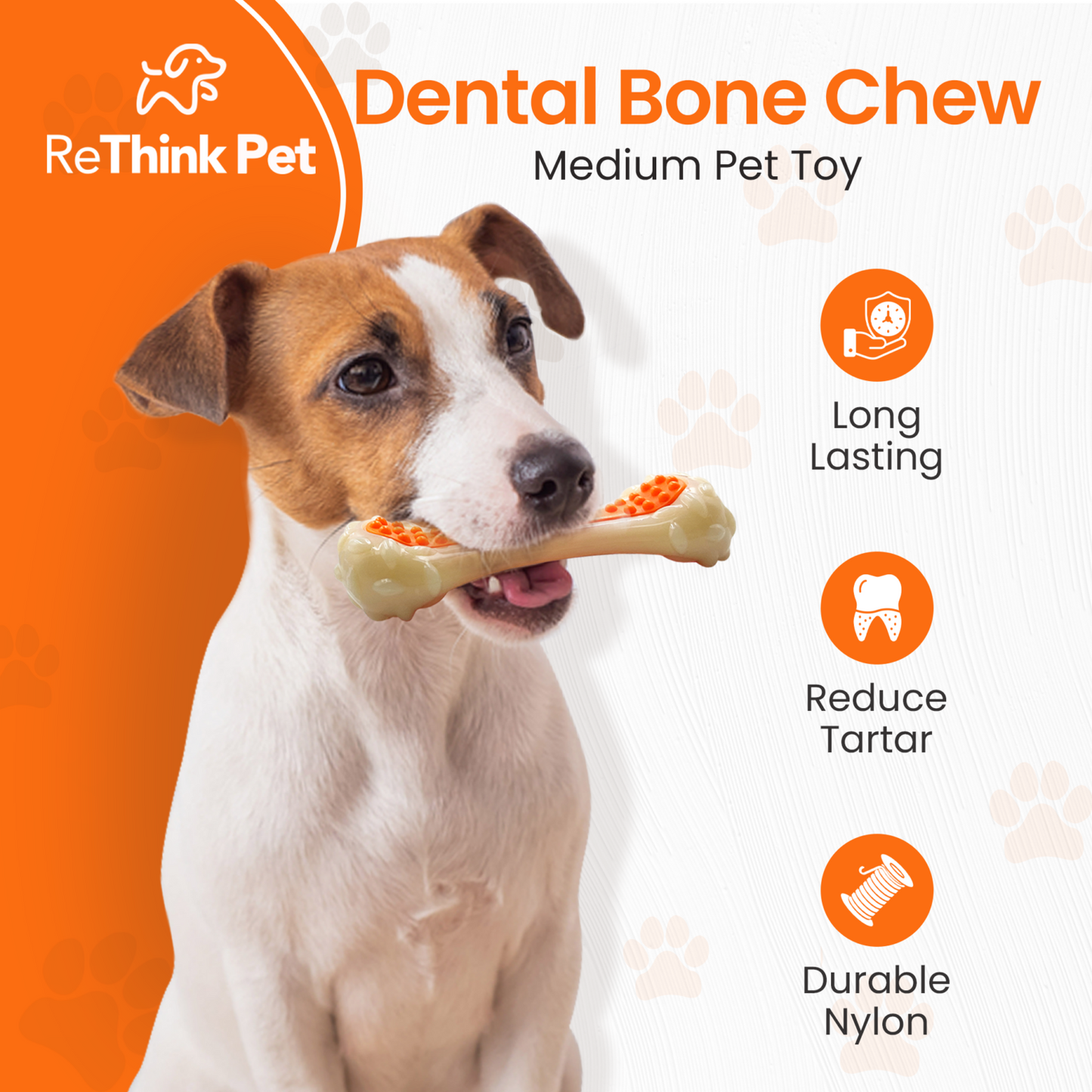 Rethink Pet Small Bone-Chew Flavoured Dental Toy
