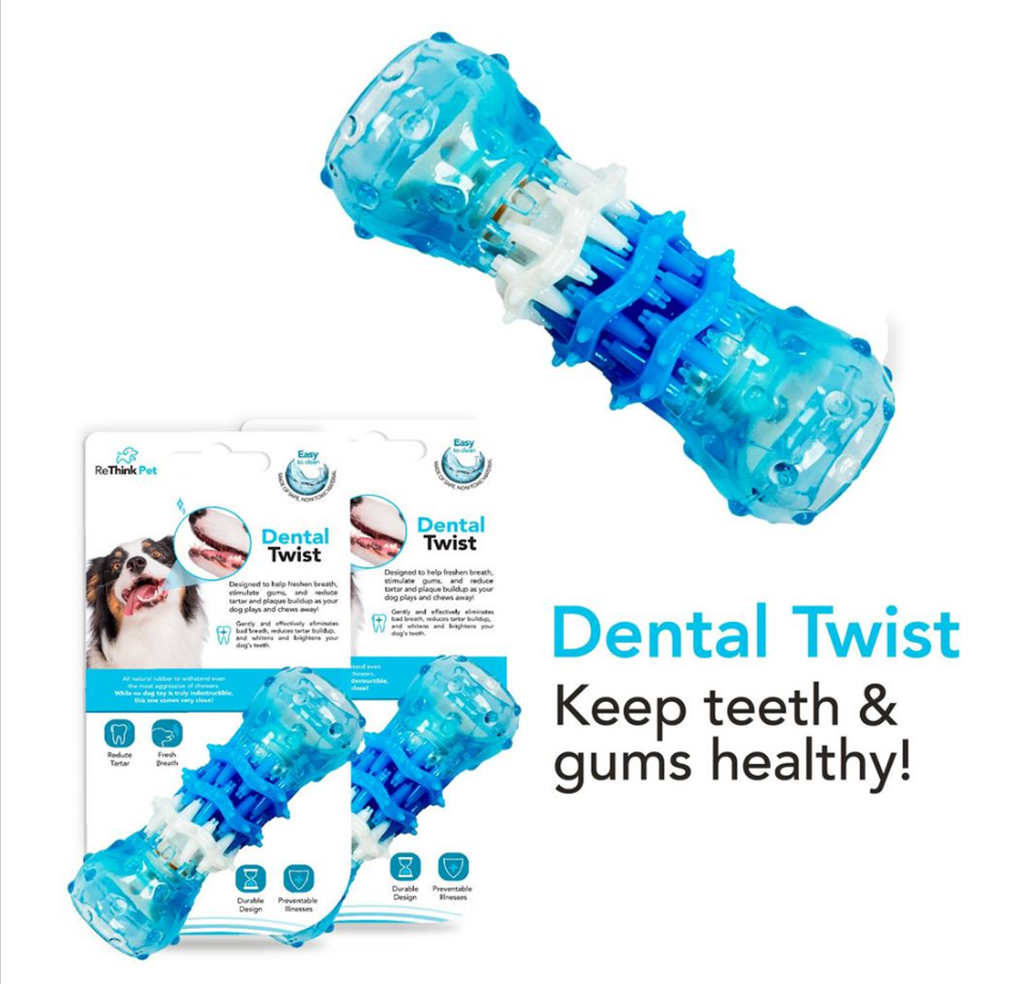 ReThink Pet Dental Twist Toy