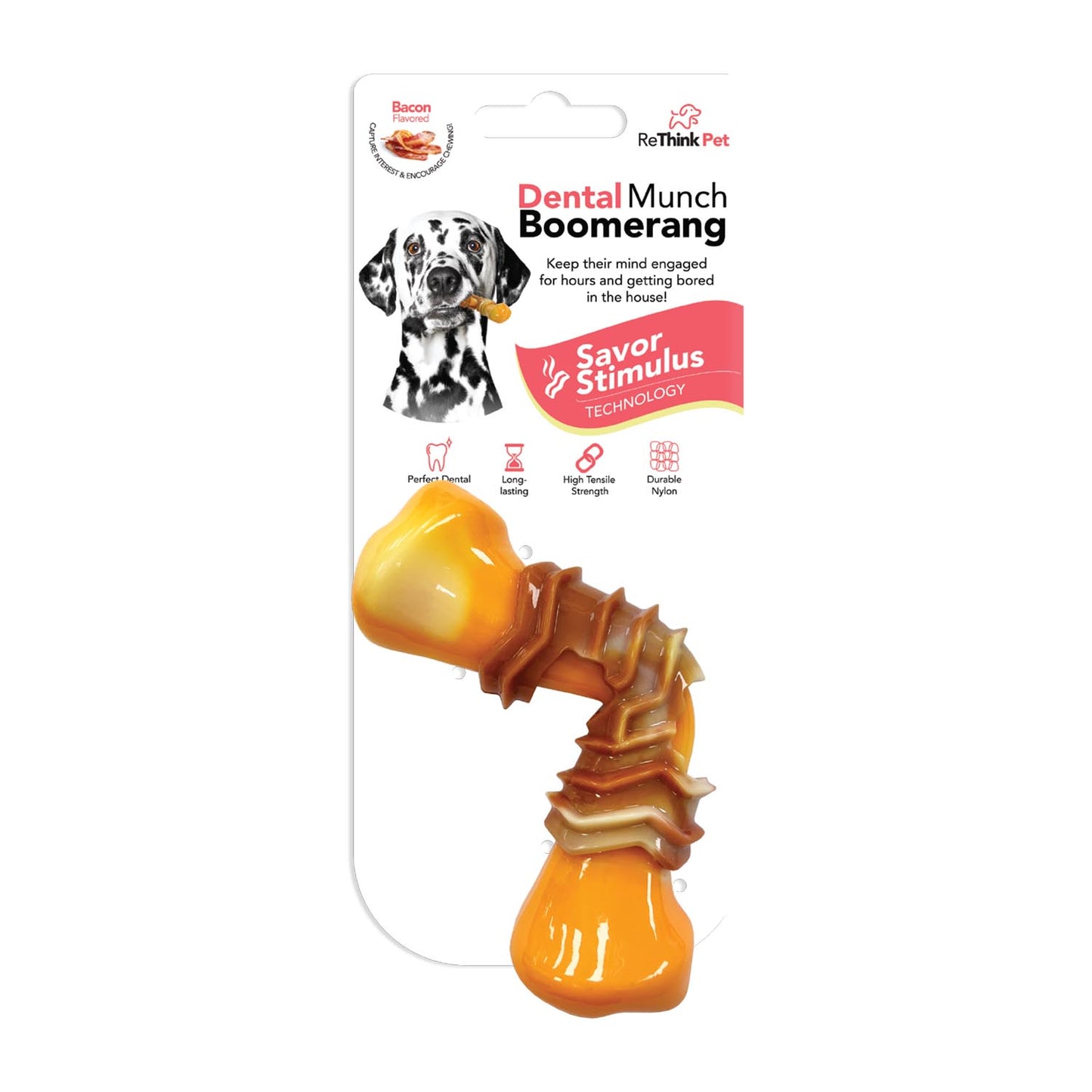 ReThink Pet Dental Munch Boomerang Chew Toy