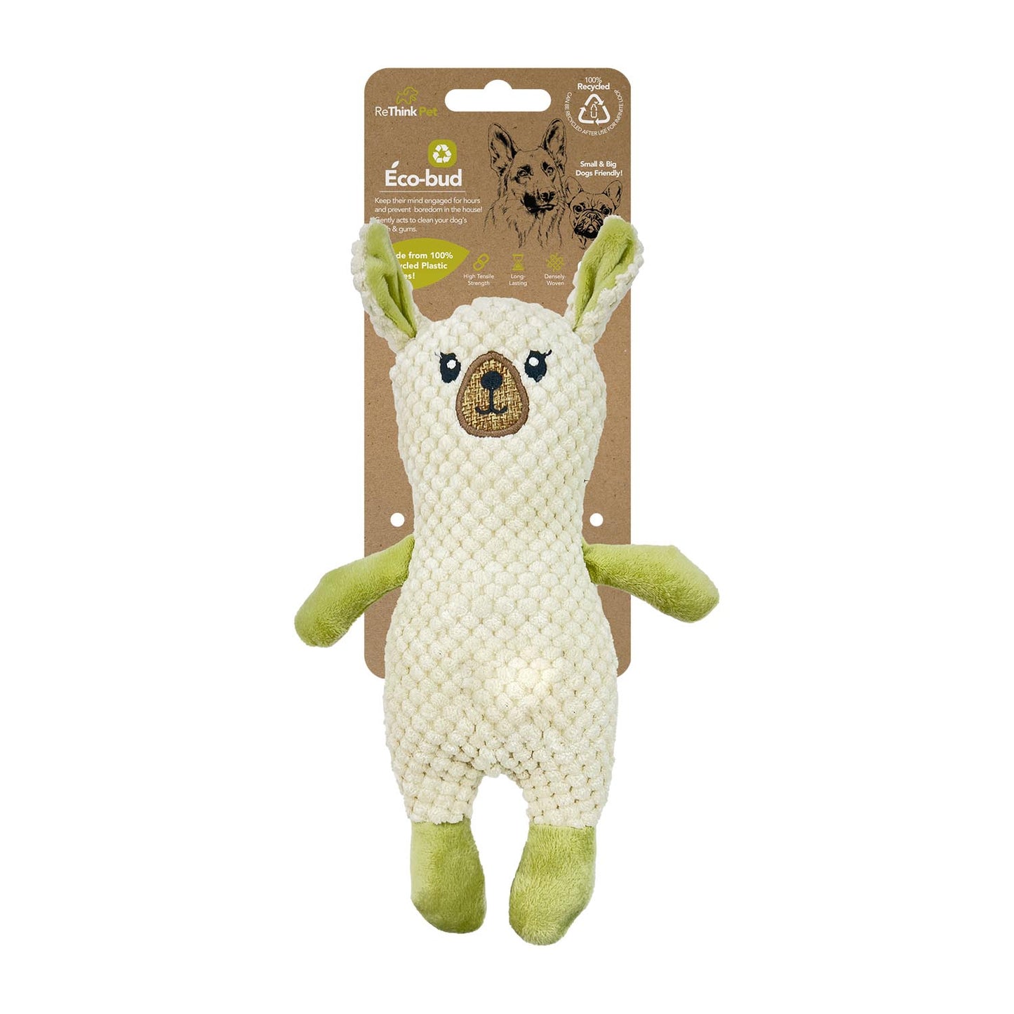 Rethink Pet Happy Eco-bud Soft Toy